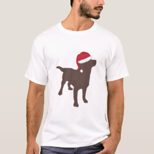 Schokolade Labrador Retriever Weihnachten T-Shirt