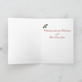 Schokolade Labrador Retriever Weihnachtskarte Feiertagskarte (Innenseite)