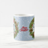 Schokolade Labrador Retriever, Weihnachtskranz Kaffeetasse (Mittel)