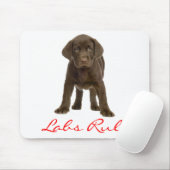 Schokolade Labrador Retriever Welpe Hund Mousepad (Mit Mouse)