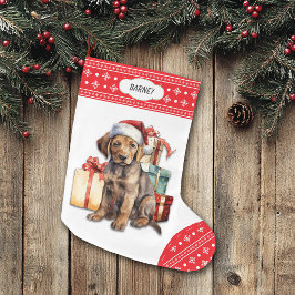 Schokolade Labrador Retriever Welpengeschenke Großer Weihnachtsstrumpf