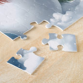 Schokolade Labrador Retriever Welpenhund Weihnacht Puzzle (Seite)