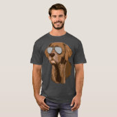 Schokolade Labrador Schokolade Labrador Hundssungb T-Shirt (Vorne ganz)