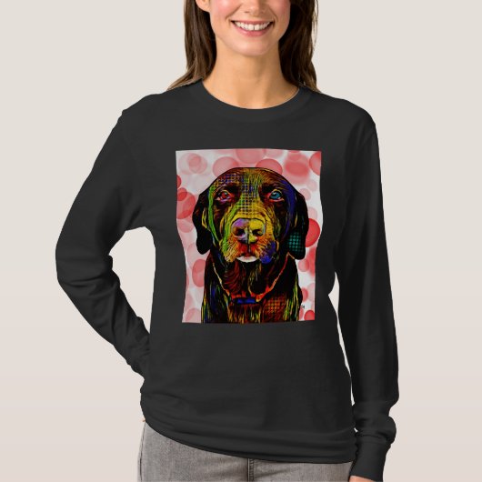 Schokolade Labrador Scoop T-Shirt (Vorderseite)