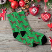Schokolade Labrador Silhouette Weihnachten Socken