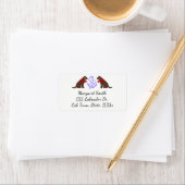 Schokolade Labrador Sitting Kontur Nautic Adressaufkleber (Insitu)