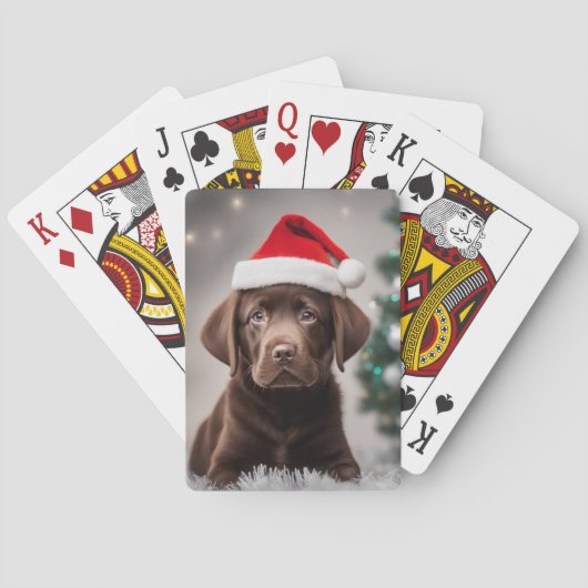 Schokolade Labrador Spielkarten (Rückseite)