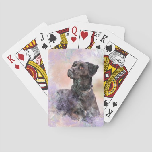 Schokolade Labrador Spielkarten (Rückseite)