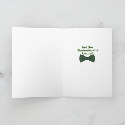 Schokolade Labrador St. Patrick's Day Card Karte (Innenseite)