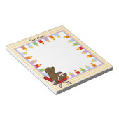 Schokolade Labrador Student 1 Notizblock (angewinkelt)