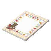 Schokolade Labrador Student 1 Notizblock (Rotiert)