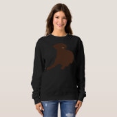 Schokolade Labrador Sweatshirt (Vorne ganz)
