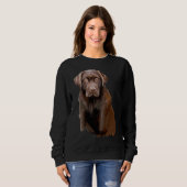 Schokolade Labrador Sweatshirt (Vorne ganz)