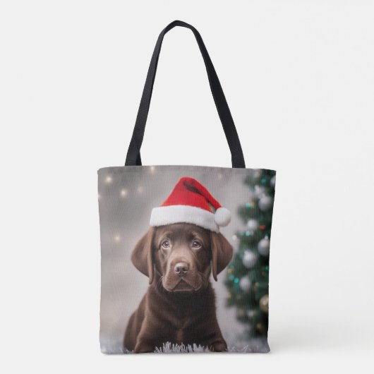 Schokolade Labrador Tasche (Rückseite)