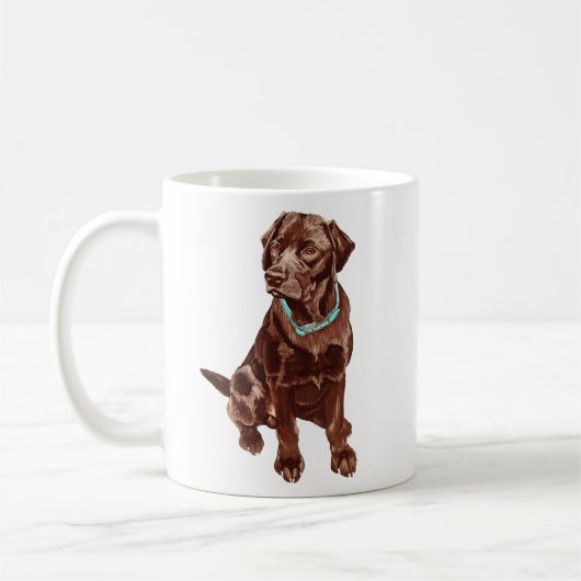 Schokolade Labrador Tasse (Links)