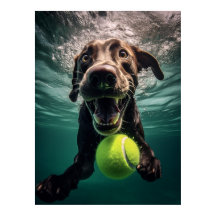 Schokolade Labrador Tauchen unter Wasser