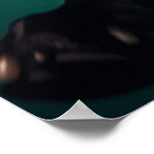 Schokolade Labrador Tauchen unter Wasser Poster (Ecke)