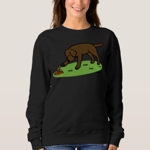 Schokolade Labrador und Mole Friend Sweatshirt