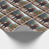 Schokolade Labrador und See Geschenkpapier (Ecke)