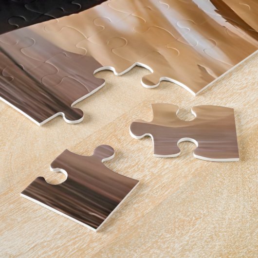 Schokolade Labrador und See Puzzle (Seite)