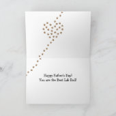 Schokolade Labrador und Vater Karte (Innenseite)