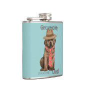 Schokolade Labrador Vater Flachmann (Rechts)