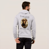 Schokolade Labrador Vater Hoodie (Schwarz voll)