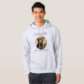 Schokolade Labrador Vater Hoodie (Vorne ganz)