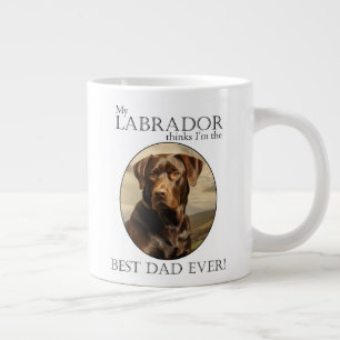 Schokolade Labrador Vater Jumbo-Tasse