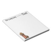 Schokolade Labrador Vater Notizblock (angewinkelt)