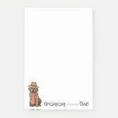 Schokolade Labrador Vater Post-it Klebezettel (Vorderseite)