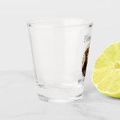 Schokolade Labrador Vater Schnapsglas (Links)