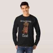Schokolade Labrador Vater T-Shirt (Vorne ganz)