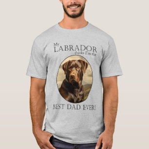 Schokolade Labrador Vater T-Shirt