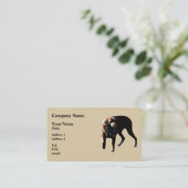 Schokolade Labrador Visitenkarte (Stehend Vorderseite)