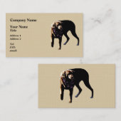 Schokolade Labrador Visitenkarte (Vorne/Hinten)