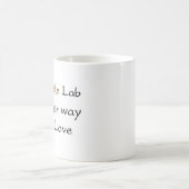 Schokolade Labrador Weg Kaffee Tasse (Mittel)