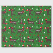 Schokolade Labrador Weihnachten angepasste Add Dog Geschenkpapier (Flach)