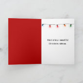 Schokolade Labrador Weihnachten Karte (Innenseite)