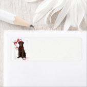 Schokolade Labrador Weihnachten Rücksendeadressen- (Insitu)