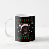 Schokolade Labrador Weihnachten Ugly Sweater Labra Kaffeetasse (Links)