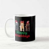 Schokolade-Labrador-Weihnachtsfeier Kaffeetasse (Links)