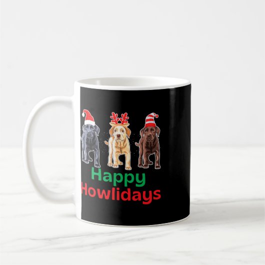 Schokolade-Labrador-Weihnachtsfeier Kaffeetasse (Links)