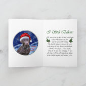 Schokolade Labrador Weihnachtsgeschenke Feiertagskarte (Innenseite)