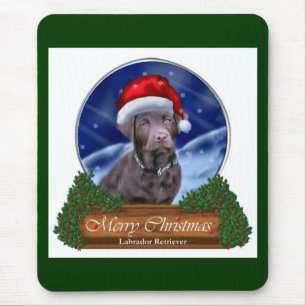 Schokolade Labrador Weihnachtsgeschenke Mousepad