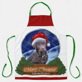Schokolade Labrador Weihnachtsgeschenke Schürze