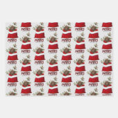 Schokolade Labrador Welpe in Holiday Gift Bag Geschenkpapier Set (Vorderseite 2)