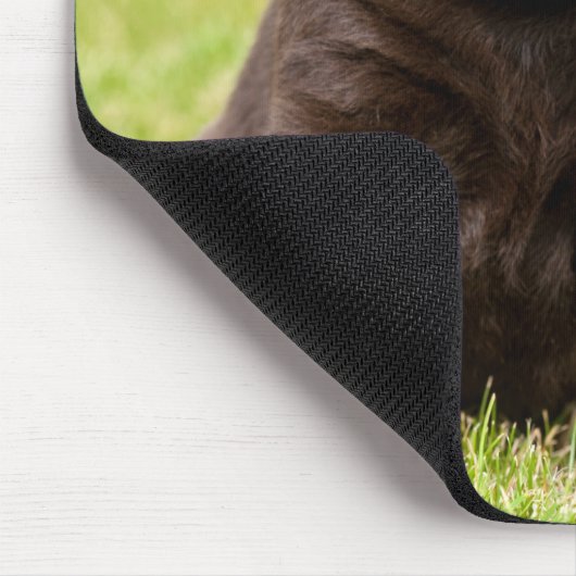 Schokolade Labrador Welpe Mousepad (Ecke)