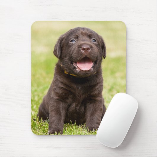 Schokolade Labrador Welpe Mousepad (Mit Mouse)