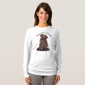 Schokolade Labrador Welpe T - Shirt (Vorne ganz)